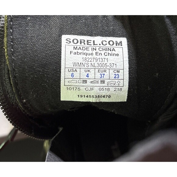 Sorel Phoenix Boots Womens Green Lace Up Combat Ankle Leather Sz 6 - Picture 6 of 13